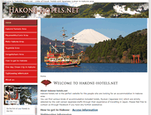 Tablet Screenshot of hakone-hotels.net
